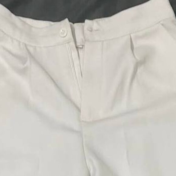 White Straight Leg Pants - Picture 2 of 4